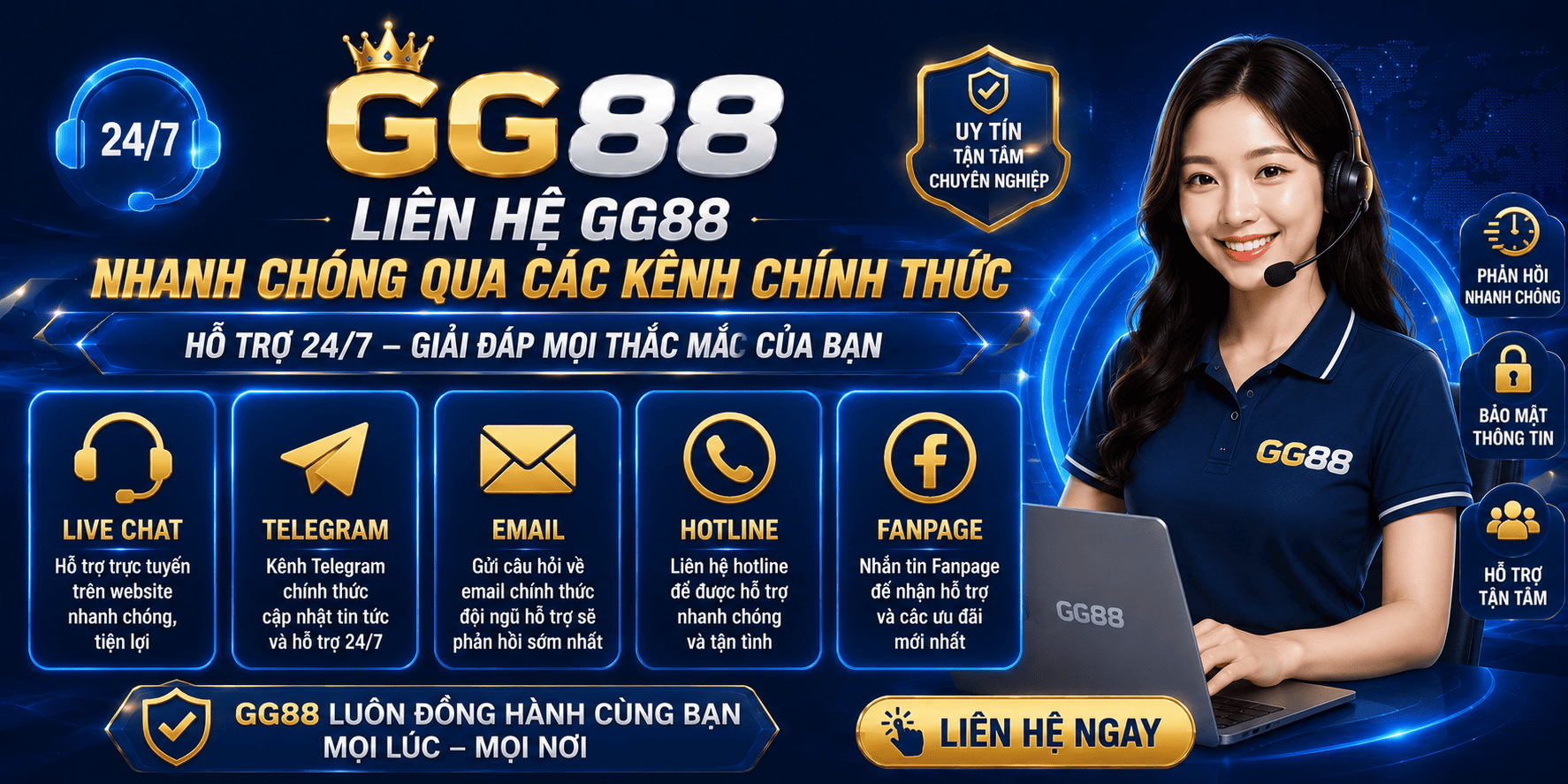 Liên Hệ GG88 Nhanh Chóng Qua Các Kênh Chính Thức